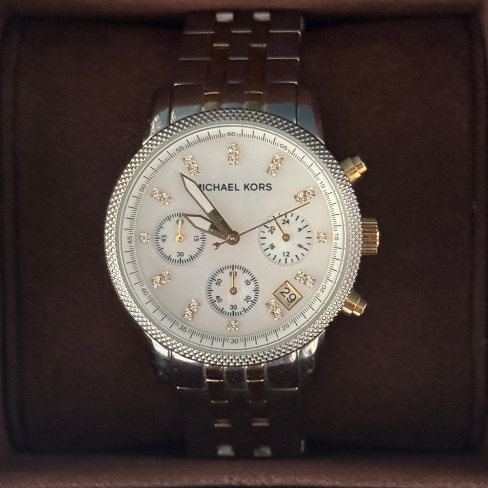 Michael Kors MK5057 Ritz Two-Tone Chronograph Watch
